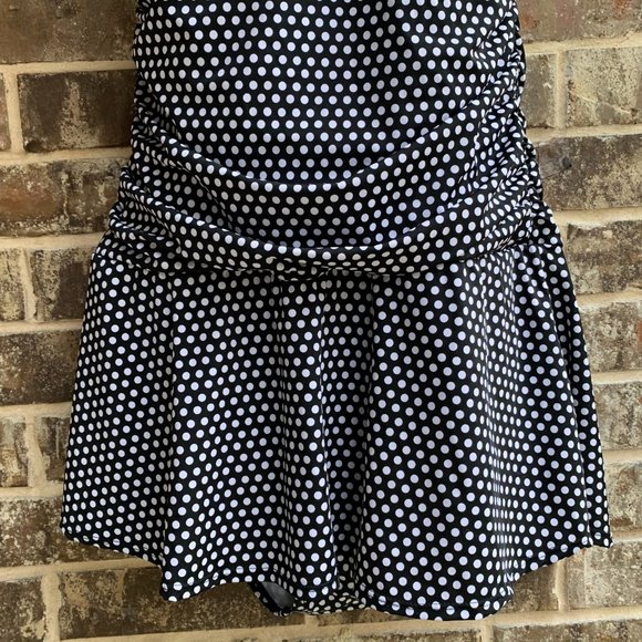 Women’s One Piece Halter Swimsuit Skirted - Picture 6 of 15